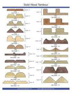 Surfacing Solution Solid Wood Tambour Panels Profile Sheet 1 - Fluted wood wall panels
