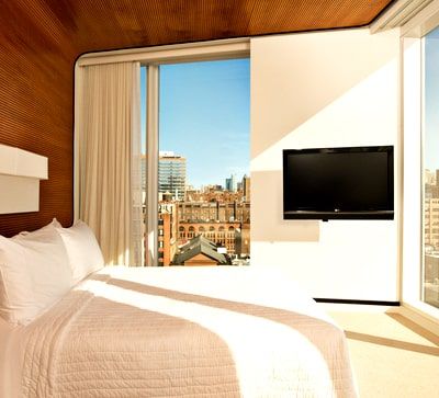 Our Maple Veneer - Wall to Ceiling- Standard Hotel Highline maple veneer tambour wall paneling standard hotel highlinee