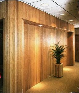tambour wall paneling wood wainscot