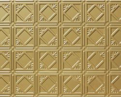 Brass #207 2'x4' Faux Tin Ceiling Tile Brass #207 2'x4' Faux Tin Ceiling Tile