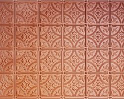 Copper 209 2'x4' faux tin ceiling tile Faux tin diy ceiling tile in copper