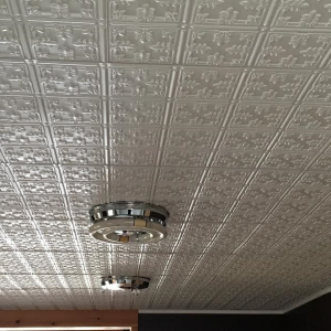 White-210 faux tin ceiling in kitchen faux tin ceiling tile in kitchen