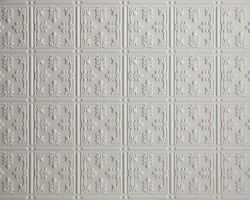 White #210 faux tin glue up 2'x4' ceiling tiles 2'x4' faux tin ceiling tile