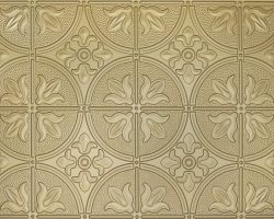 Brass #309 2'x4' faux tin ceiling tile 309- 2'x4' faux tin ceiling tile in brass