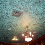 #309 Painted copper with patina paint - faux tin ceiling tile faux tin patina decorative tin ceiling tile