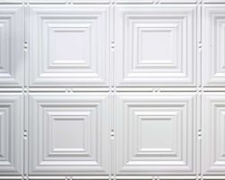 White #320 2'x4' faux tin ceiling tile decorative-faux-tin-ceiling white