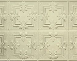321 - Créme 2x4 faux tin glue up decorative tin ceiling tile