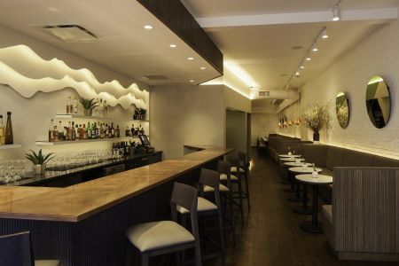 2/20/17 New York, NY. TAVO restaurant for Revamp and PHT Lighting Design.