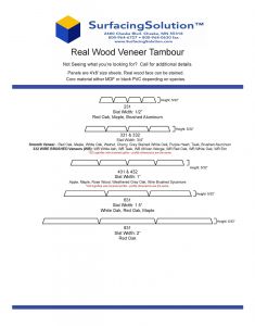 Real Wood Veneer Tambour for Walls, Ceilings, wainscots, pole wraps and more! Real Wood Veneer Tambour for Walls, Ceilings, wainscots, pole wraps and more!