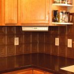 Brass #204 backsplash in home faux tin decorative wall backsplash