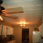 Pattern #320 - White faux tin glue up ceiling tile in white