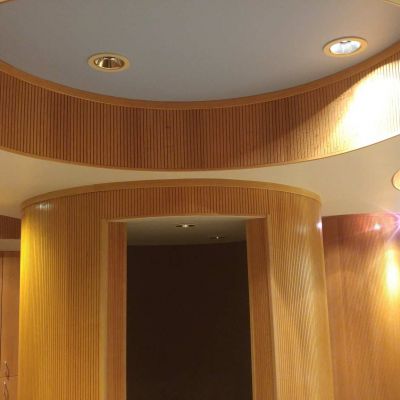 solid wood tambour wall panels