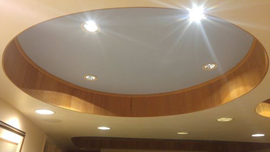 wood tambour ceiling dome